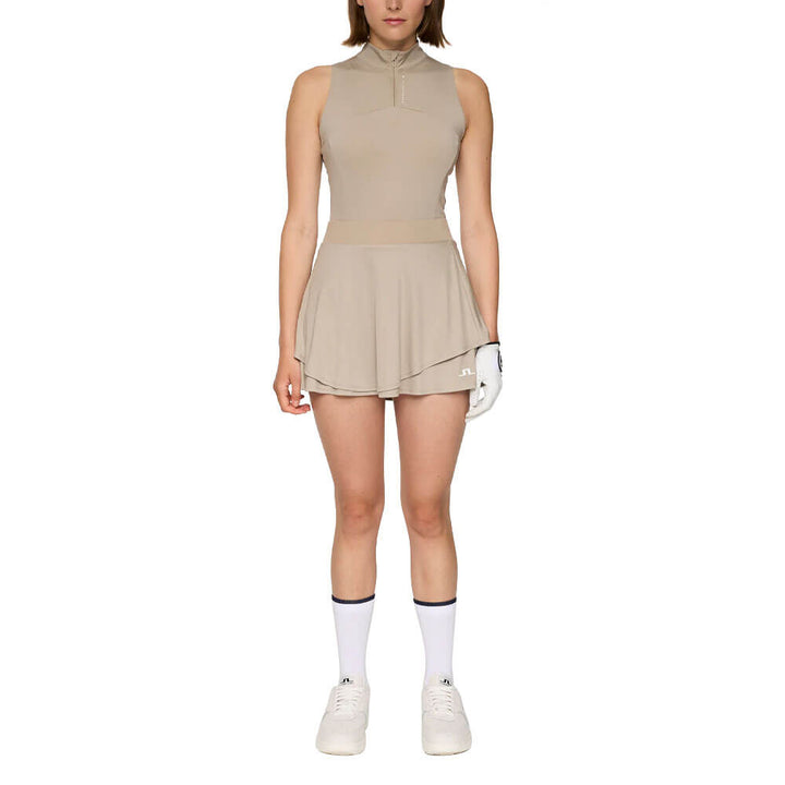 J.Lindeberg Tiana Sleeveless Golf Top Vintage Khaki - SH25 Women