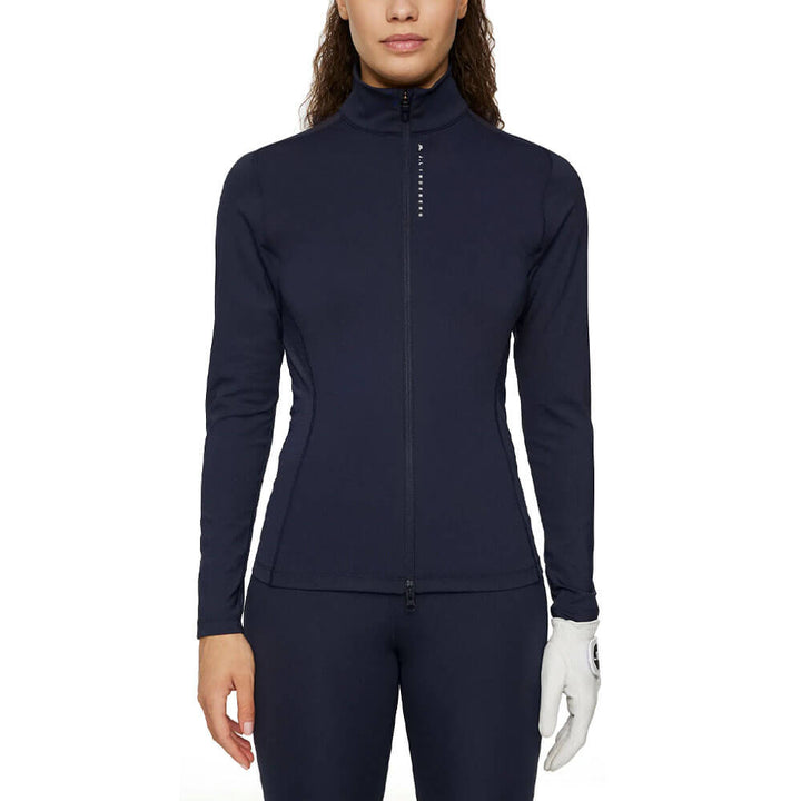 J.Lindeberg Mel Zip Mid Layer Golf Pullover JL Navy - SH25 Women