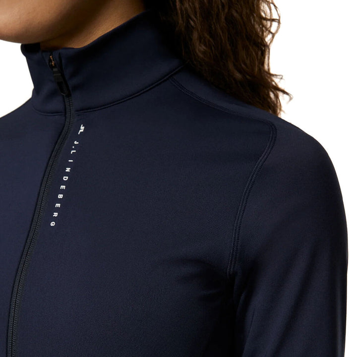 J.Lindeberg Mel Zip Mid Layer Golf Pullover JL Navy - SH25 Women