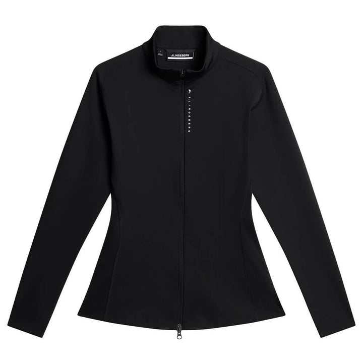 J.Lindeberg Mel Zip Mid Layer Golf Pullover Black - SH25 Women