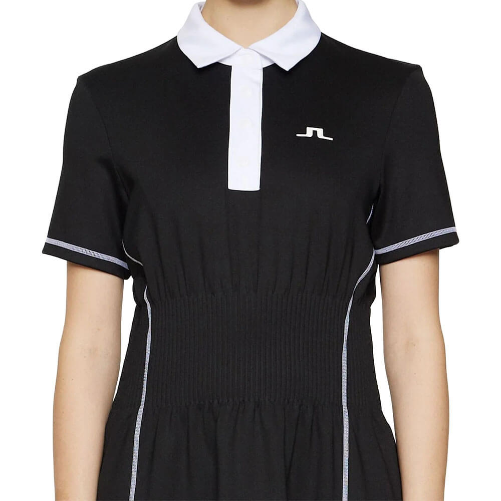 [J.LINDEBERG] SS25 NELLY GOLF DRESS BK / 税込み J.Lindeberg Nelly Golf Dress Black - SS25 Women – Golfio