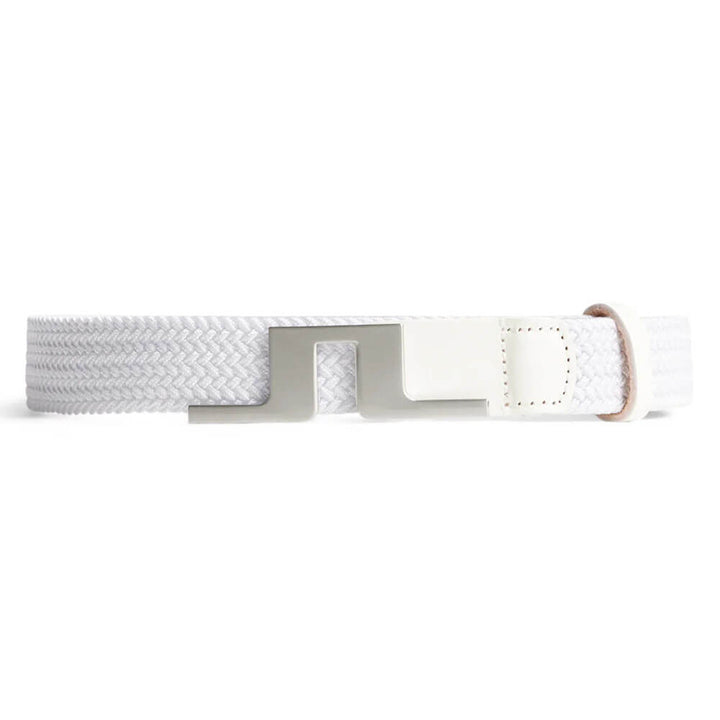 J.Lindeberg Lykke Braided Golf Belt White - SS25 Women