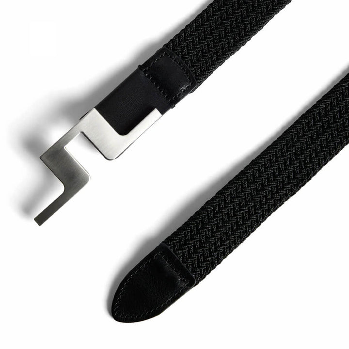 J.Lindeberg Lykke Braided Golf Belt Black - SS25 Women