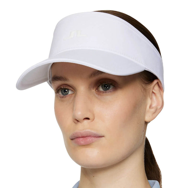 J.Lindeberg Yada Golf Visor White - SS25 Women