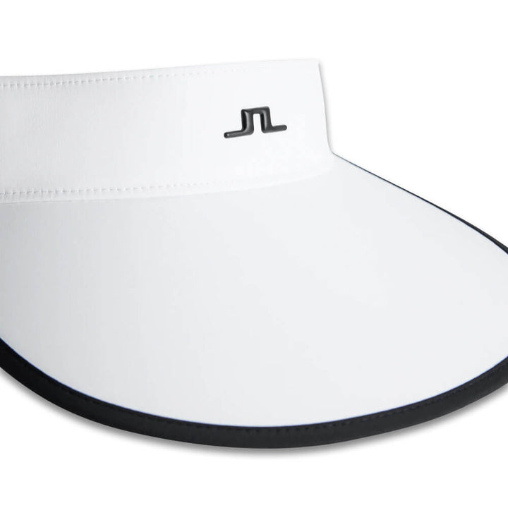 J.Lindeberg Alba Big Golf Visor White - SS25 Women
