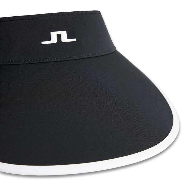 J.Lindeberg Alba Big Golf Visor Black - SS25 Women