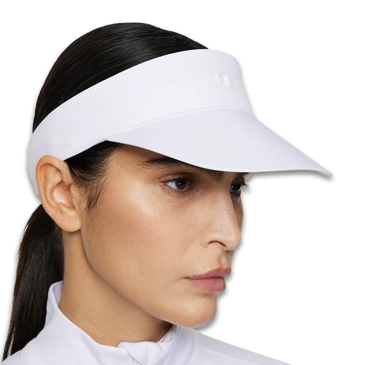 J.Lindeberg Kim Golf Visor White - SS25 Women