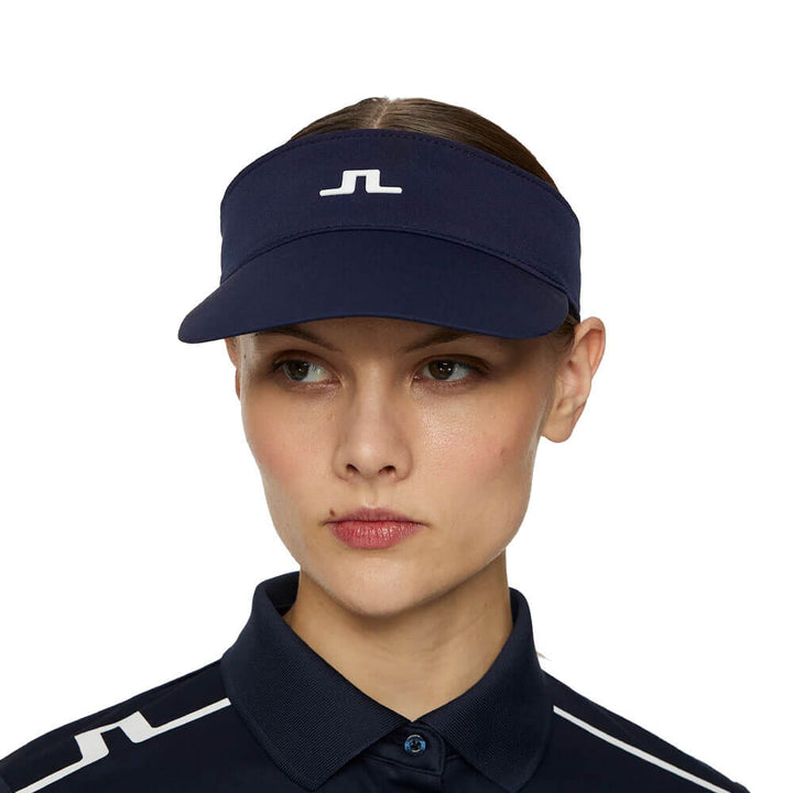 J.Lindeberg Kim Golf Visor JL Navy - SS25 Women