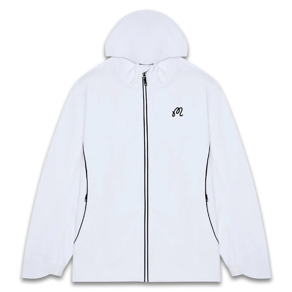 Malbon Cloud Burst Golf Jacket White - 25 Men – Golfio