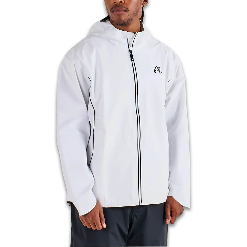 Malbon Cloud Burst Golf Jacket White - 25 Men – Golfio