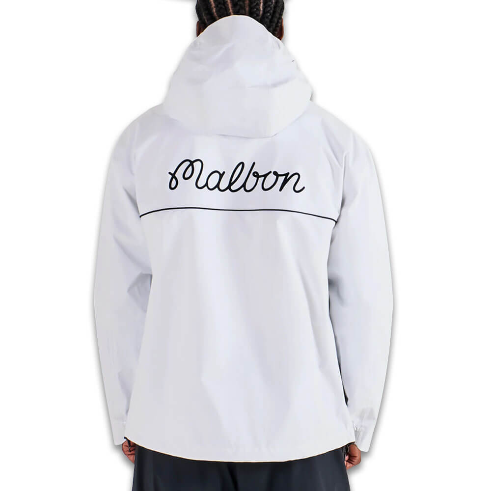 Malbon Cloud Burst Golf Jacket White - 25 Men – Golfio