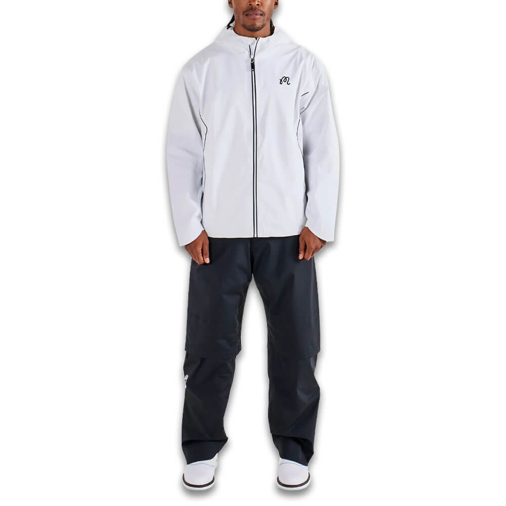 Malbon Cloud Burst Golf Jacket White - 25 Men – Golfio