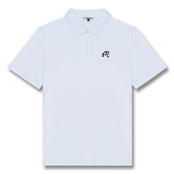 Malbon Fairway Golf Polo White - 25 Men
