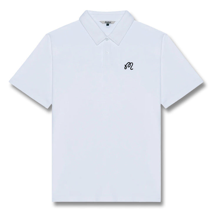 Malbon Fairway Golf Polo White - 25 Men