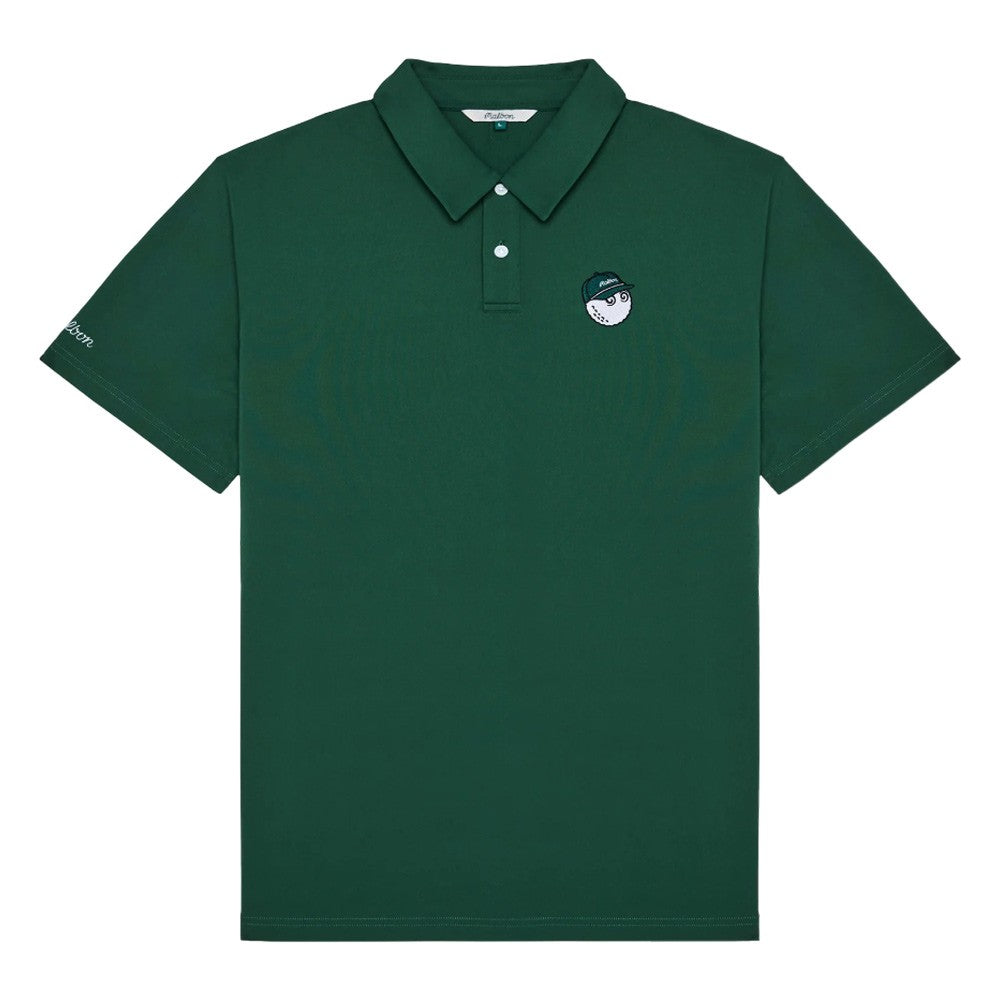 Malbon Performance Pique Golf Polo Black -SP24 Men – Golfio