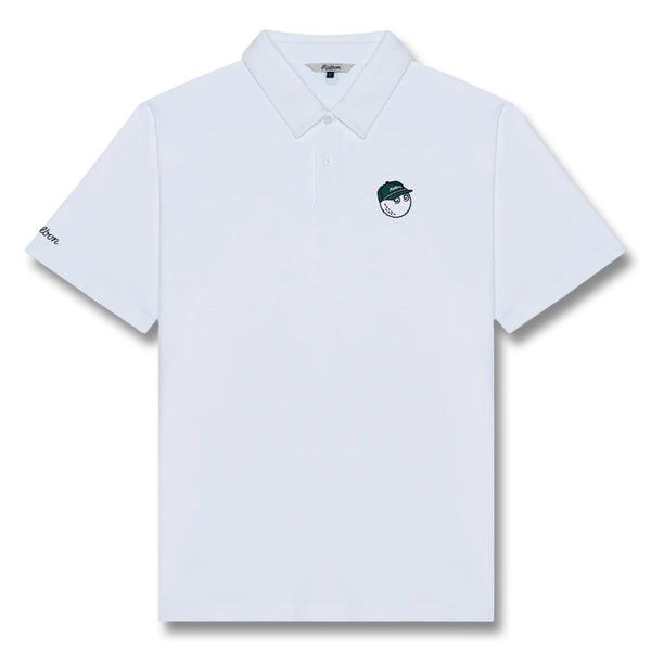 Malbon Fairway Baldwin Golf Polo White - 25 Men