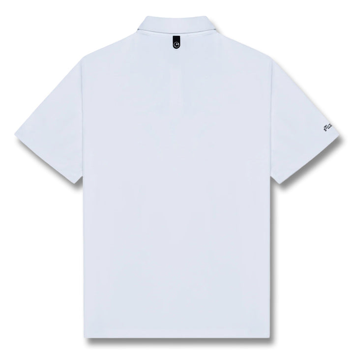 Malbon Fairway Baldwin Golf Polo White - 25 Men