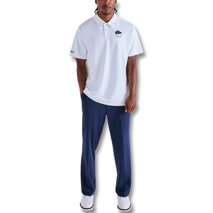 Malbon Fairway Baldwin Golf Polo White - 25 Men