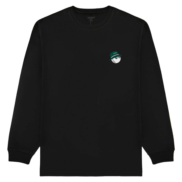Malbon Gorse Cooper Longsleeve Golf T-Shirt Black - 25 Men