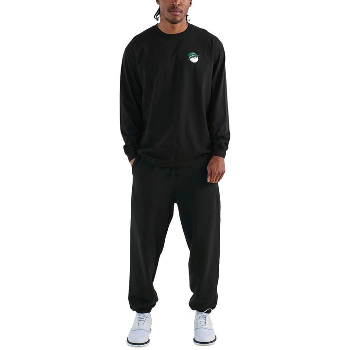 Malbon Gorse Cooper Longsleeve Golf T-Shirt Black - 25 Men