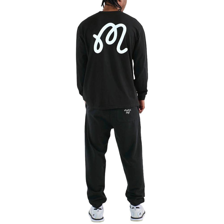 Malbon Gorse Cooper Longsleeve Golf T-Shirt Black - 25 Men