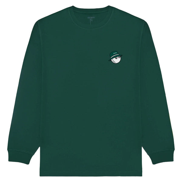 Malbon Gorse Cooper Longsleeve Golf T-Shirt Forest - 25 Men
