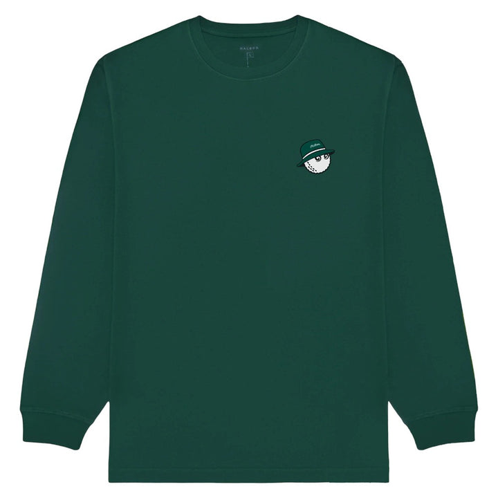 Malbon Gorse Cooper Longsleeve Golf T-Shirt Forest - 25 Men