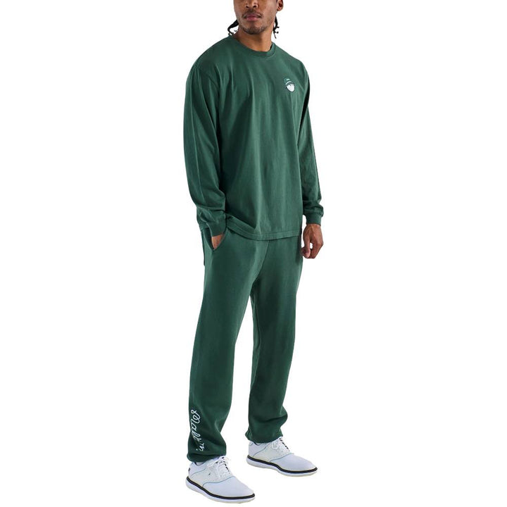Malbon Gorse Cooper Longsleeve Golf T-Shirt Forest - 25 Men