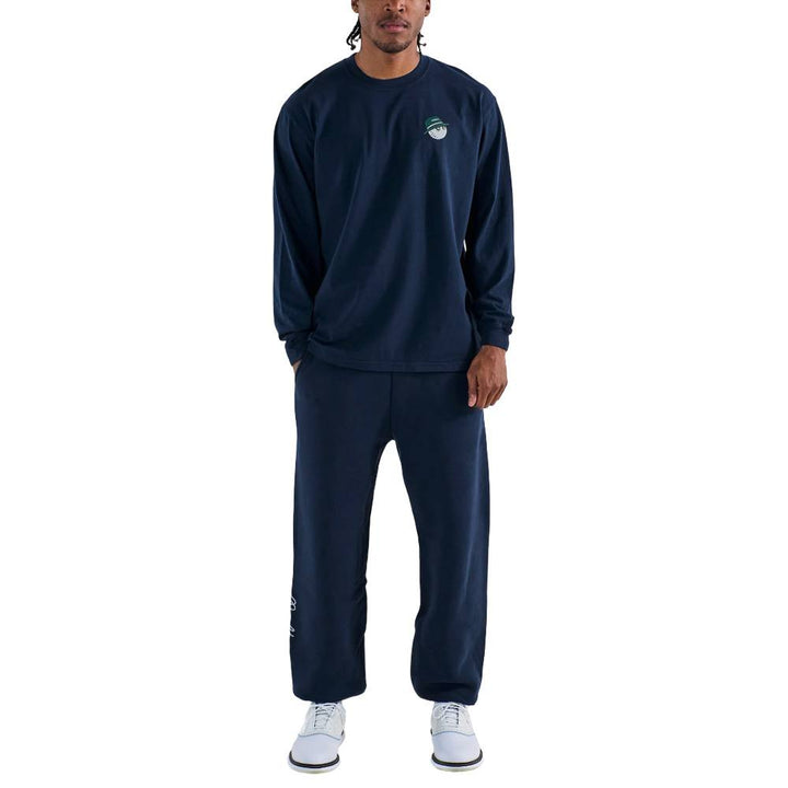 Malbon Gorse Cooper Longsleeve Golf T-Shirt Navy - 25 Men