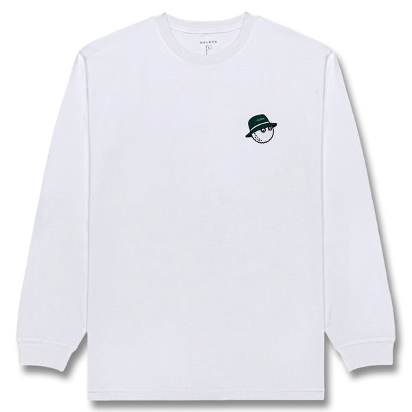 Malbon Gorse Cooper Longsleeve Golf T-Shirt White - 25 Men