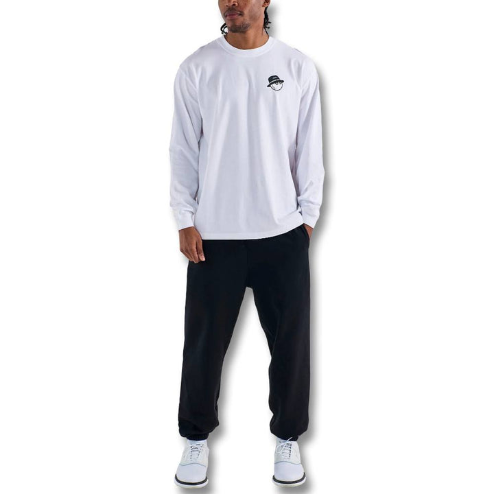 Malbon Gorse Cooper Longsleeve Golf T-Shirt White - 25 Men
