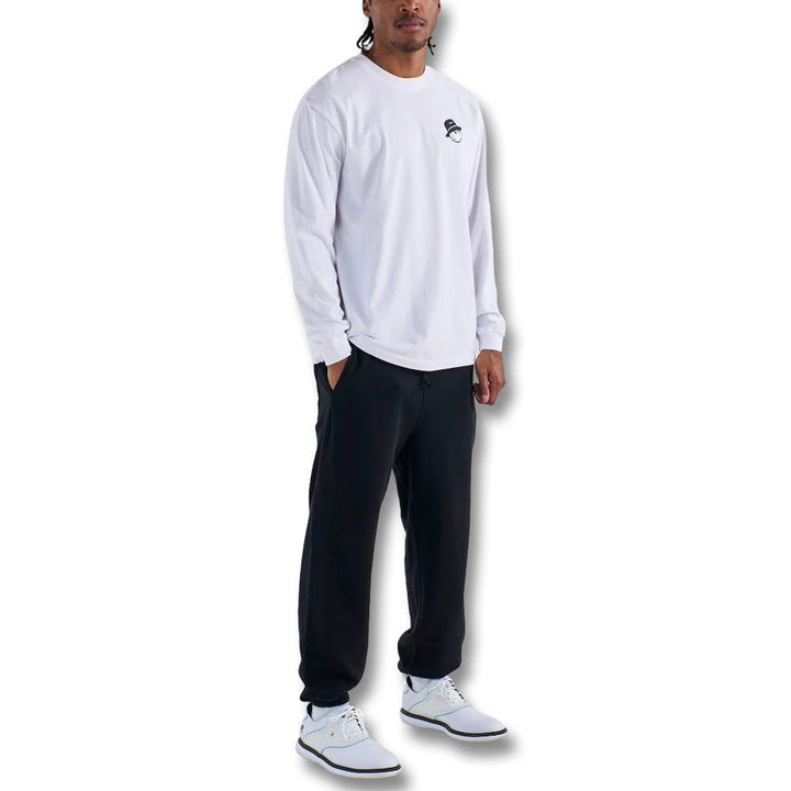Malbon Gorse Cooper Longsleeve Golf T-Shirt White - 25 Men
