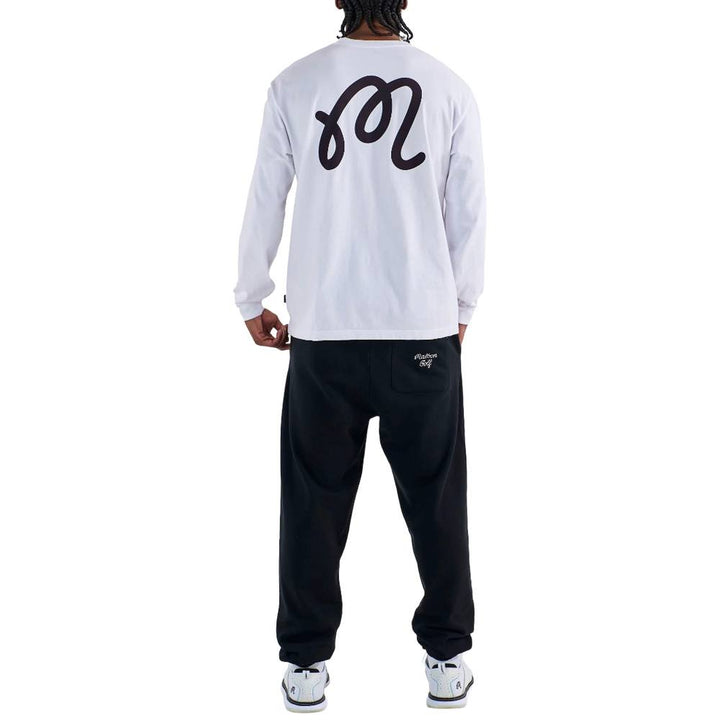 Malbon Gorse Cooper Longsleeve Golf T-Shirt White - 25 Men