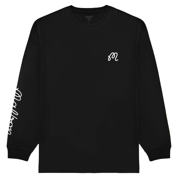 Malbon Gorse Longsleeve Golf T-Shirt Black - 25 Men
