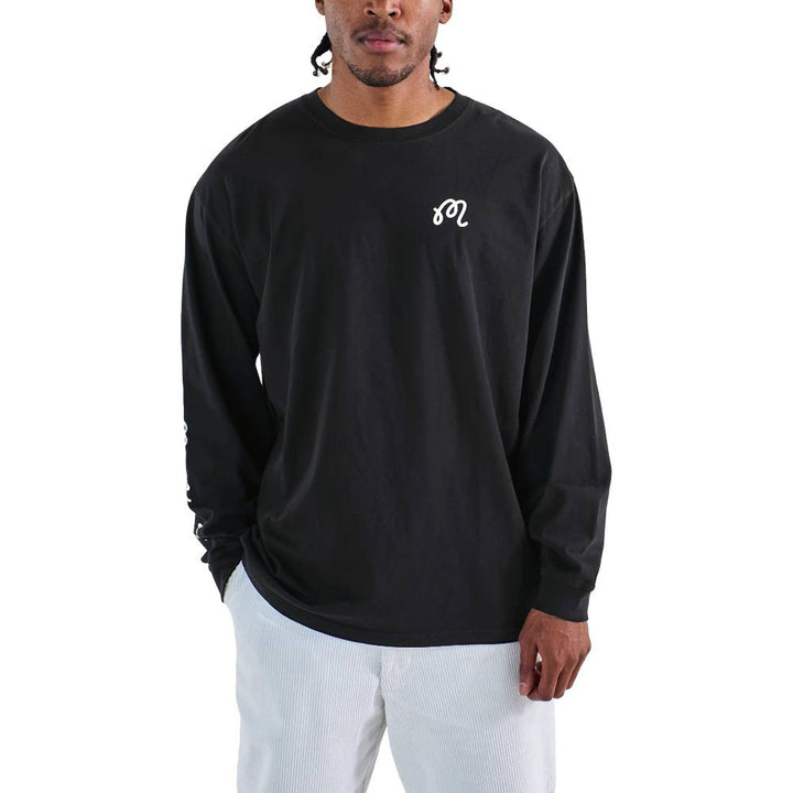 Malbon Gorse Longsleeve Golf T-Shirt Black - 25 Men