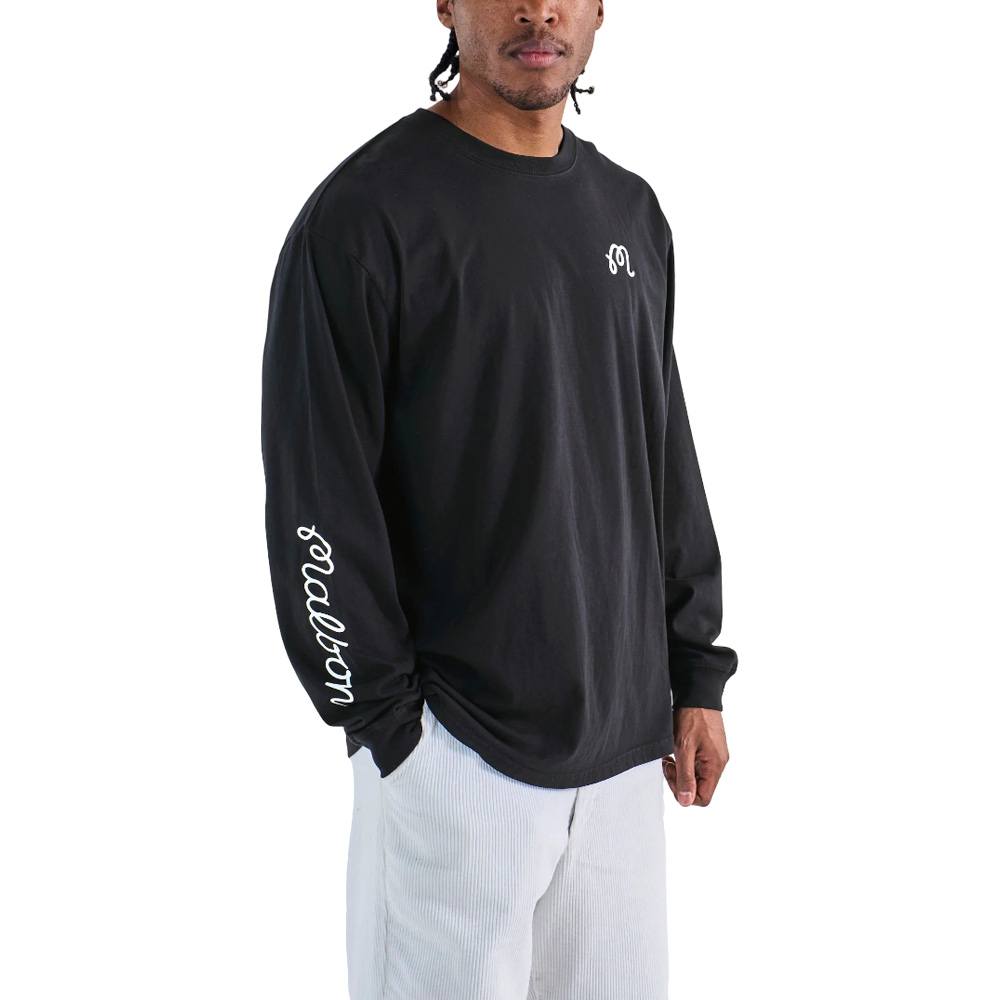 Malbon Gorse Longsleeve Golf Sweater Black - 25 Men – Golfio