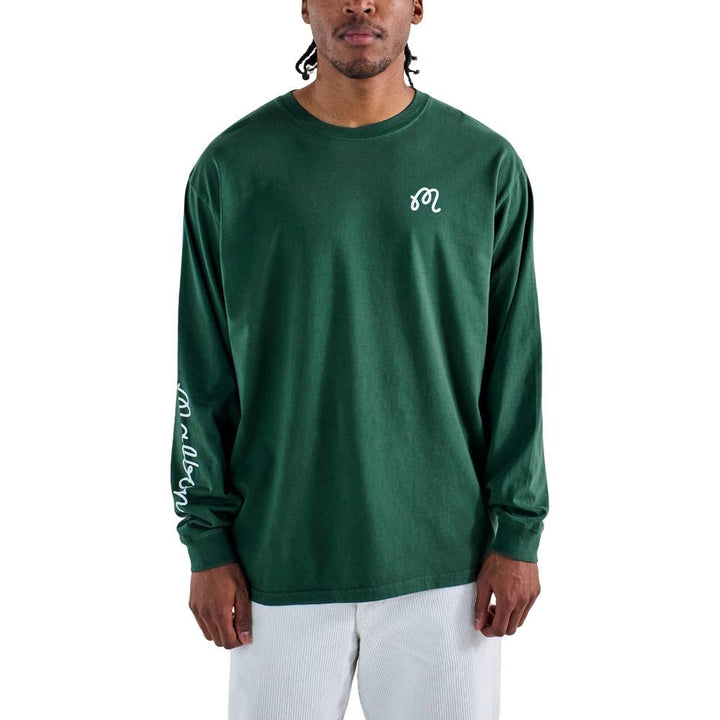 Malbon Gorse Longsleeve Golf T-Shirt Forest - 25 Men