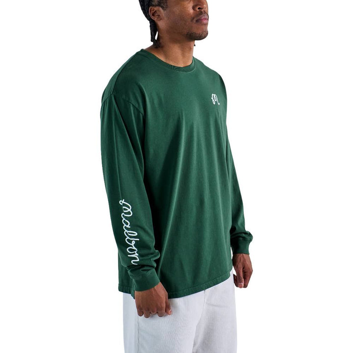 Malbon Gorse Longsleeve Golf T-Shirt Forest - 25 Men
