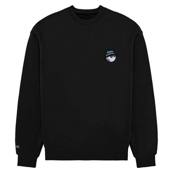 Malbon Range Cooper Golf Sweatshirt Black - 25 Men