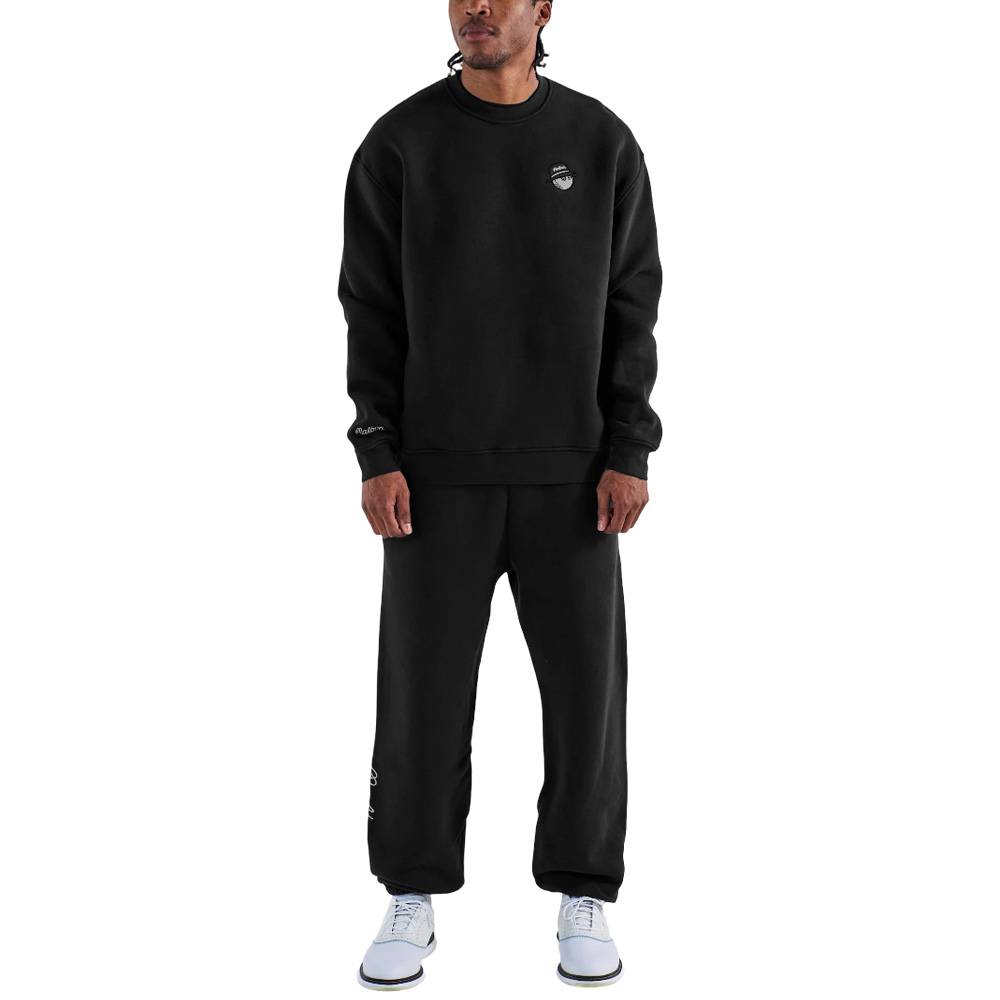 Malbon Range Cooper Golf Sweatshirt Black - 25 Men – Golfio
