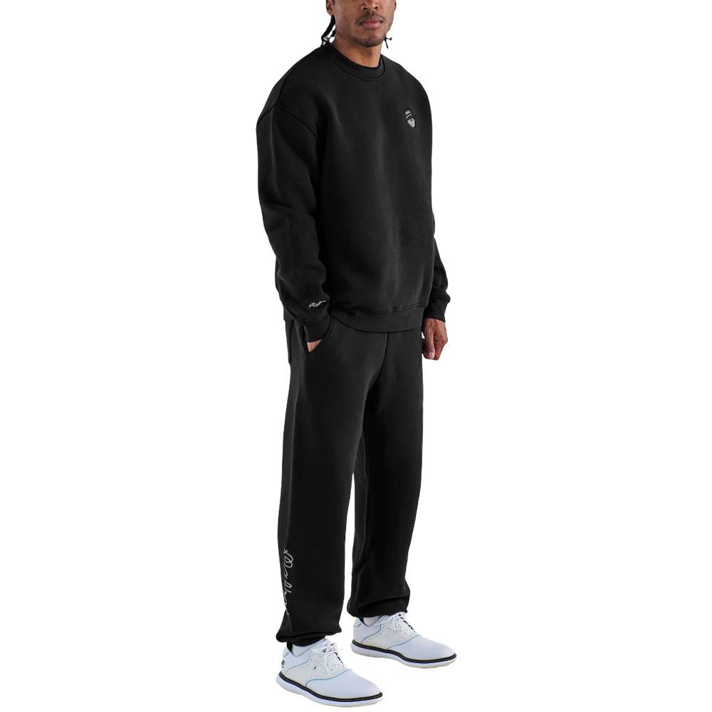 Malbon Range Cooper Golf Sweatshirt Black - 25 Men – Golfio