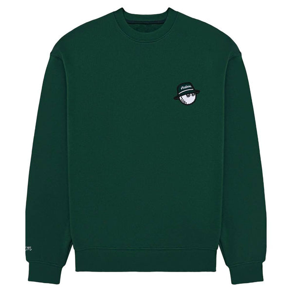 Malbon Range Cooper Golf Sweatshirt Forest - 25 Men