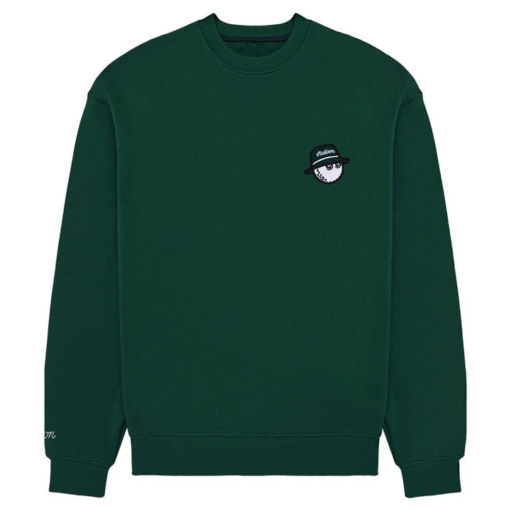 Malbon Range Cooper Golf Sweatshirt Forest - 25 Men