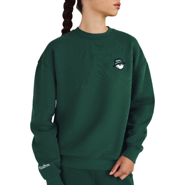Malbon Range Cooper Golf Sweatshirt Forest - 25 Men
