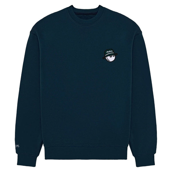 Malbon Range Cooper Golf Sweatshirt Navy - 25 Men