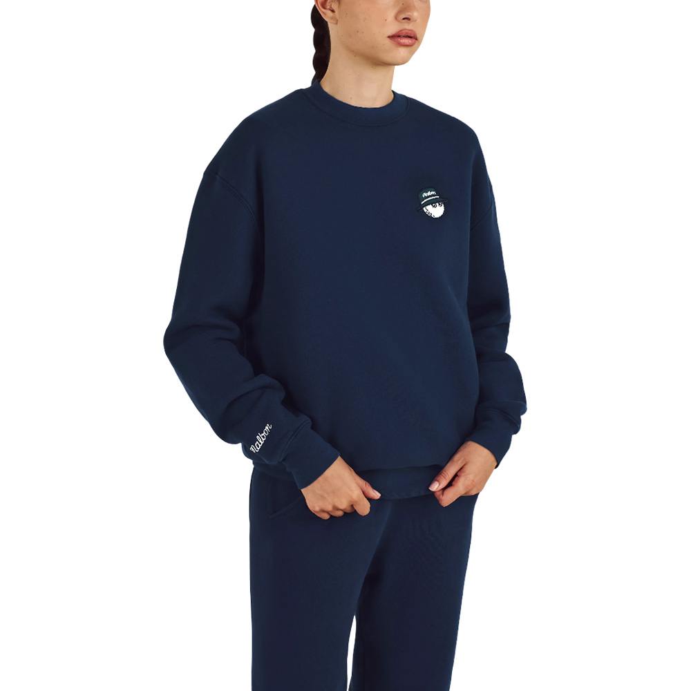 Malbon Range Cooper Golf Sweatshirt Navy - 25 Men – Golfio