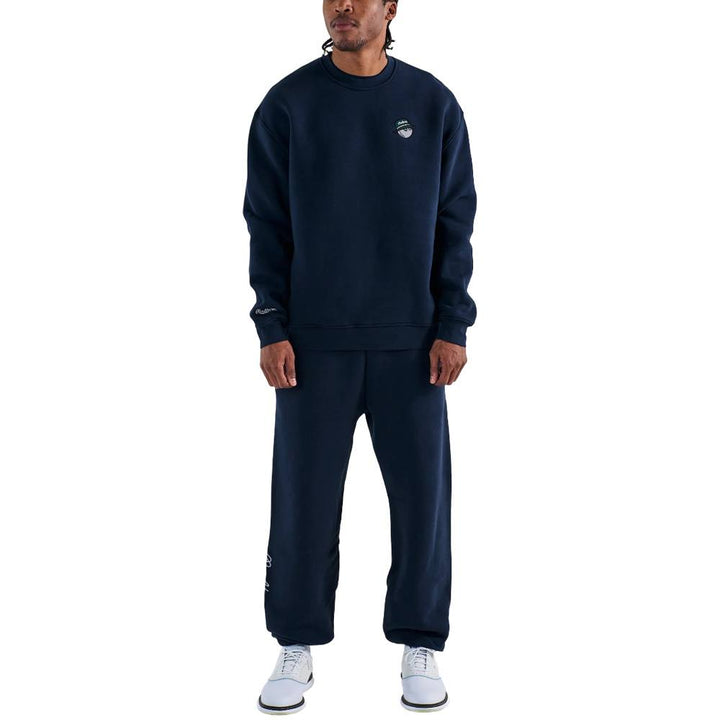 Malbon Range Cooper Golf Sweatshirt Navy - 25 Men