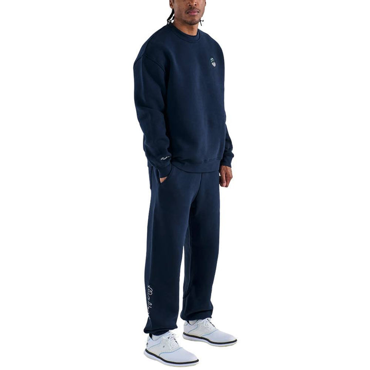 Malbon Range Cooper Golf Sweatshirt Navy - 25 Men