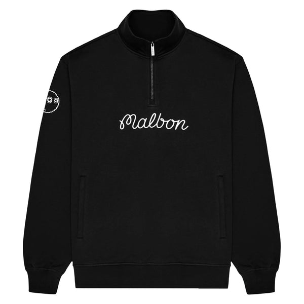 Malbon Collegiate Golf Sweatshirt Black - 25 Men