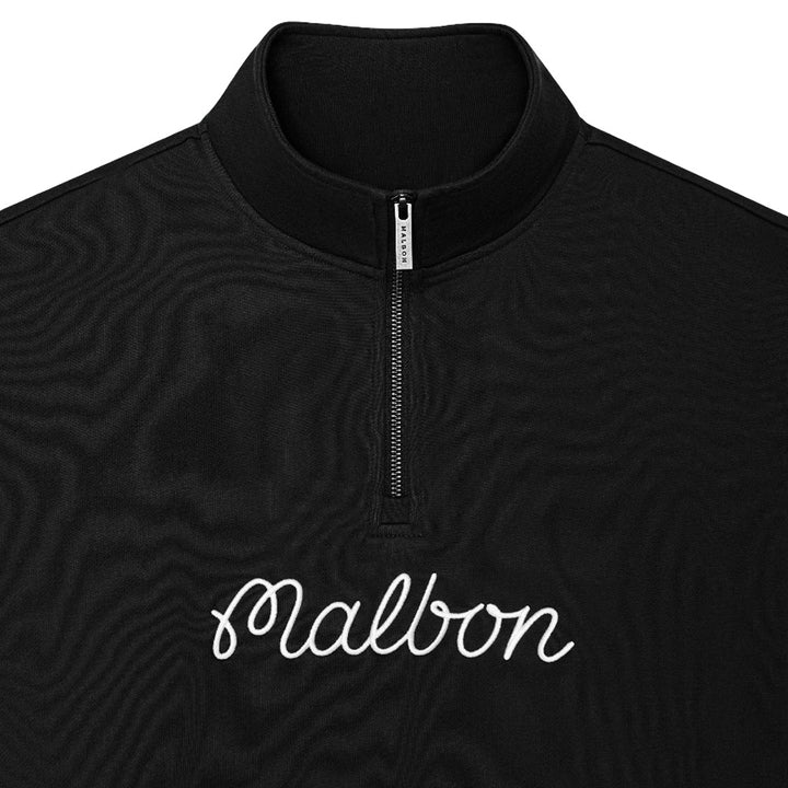 Malbon Collegiate Golf Sweatshirt Black - 25 Men